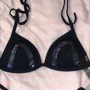 Pink triangle bikini top!!